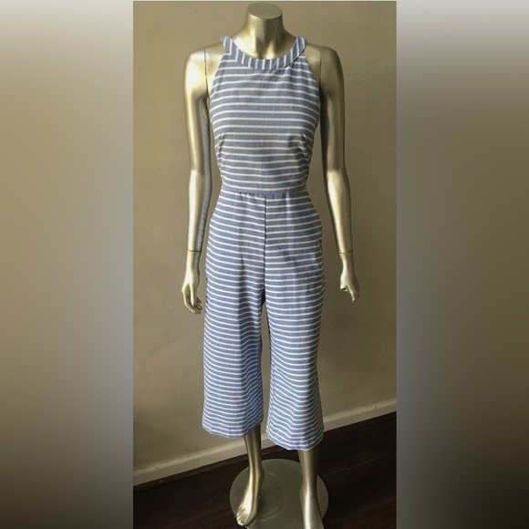 Unbranded stripe Wide Leg Jumpsuit - Picture 1 of 6